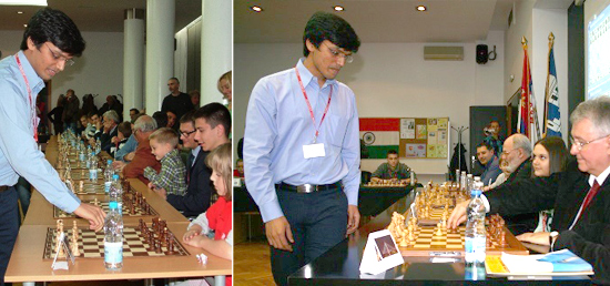  Simultaneous chess exhibition by Grandmaster Harikrishna Pentala