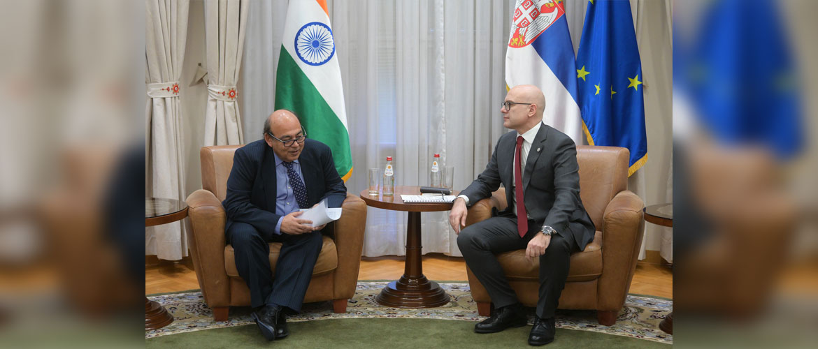  Ambassador met H.E. Mr Milos Vucevic, Deputy PM and Defence Minister of Serbia on 24 January 2023