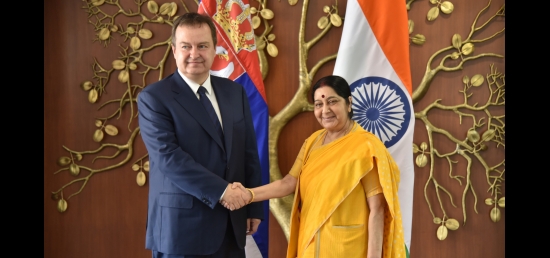  External Affairs Minister meets Ivica Dacic, Minister of Foreign Affairs of Serbia in New Delhi (May 03, 2018) 